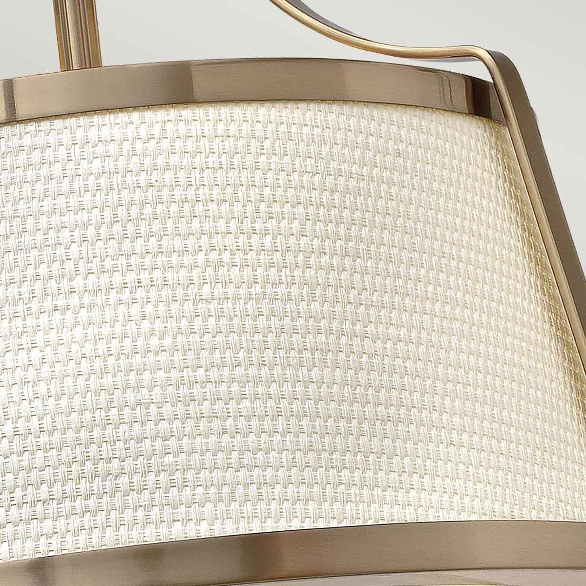 Hinkley Charlotte 3 Light Semi-Flush - Brushed Caramel