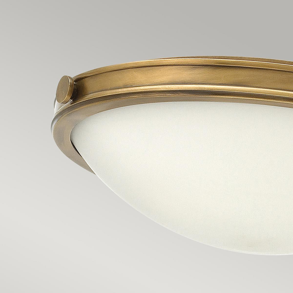 Hinkley Collier 3 Light Large Flush Fitting - Heritage Brass