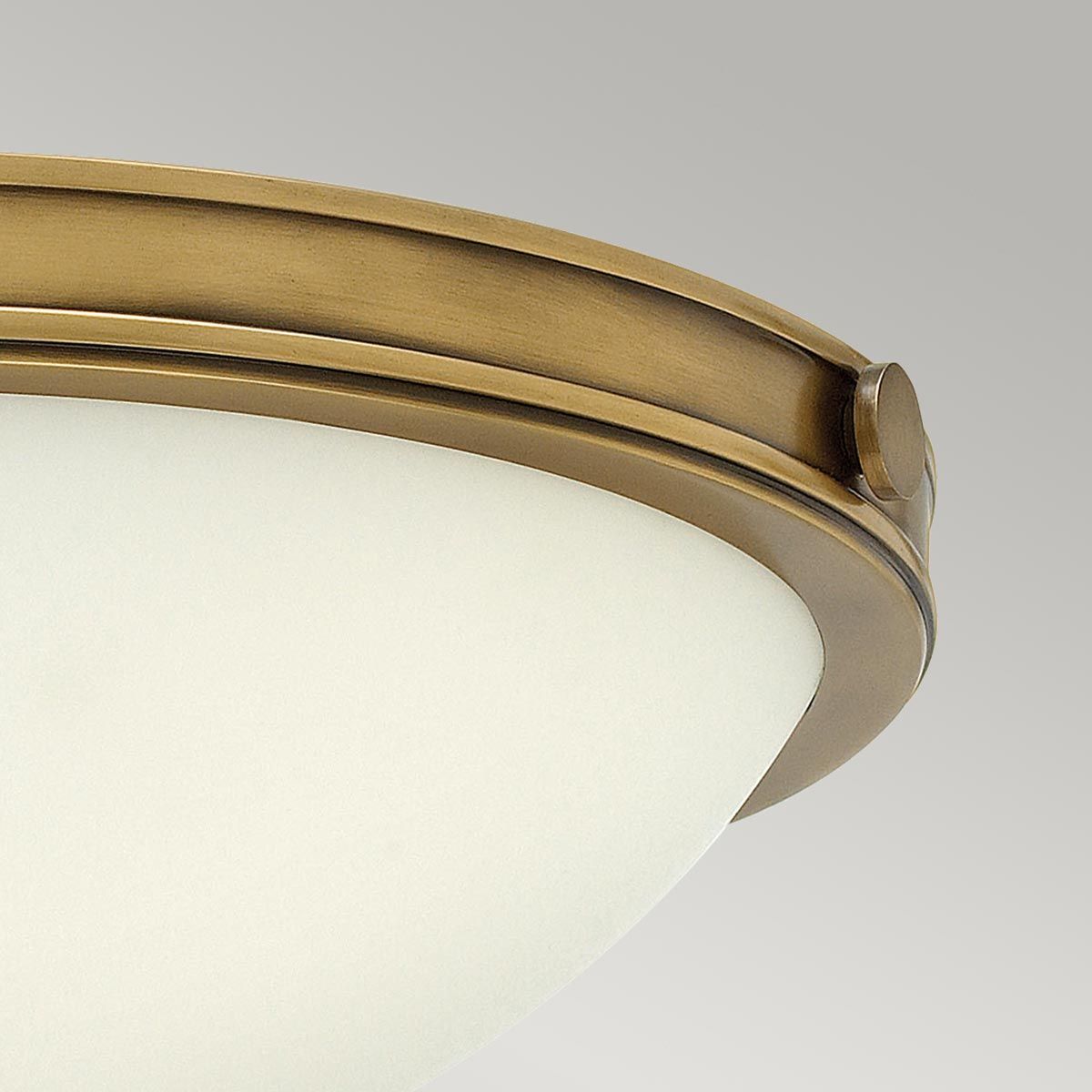 Hinkley Collier 2 Light Small Flush Fitting - Heritage Brass