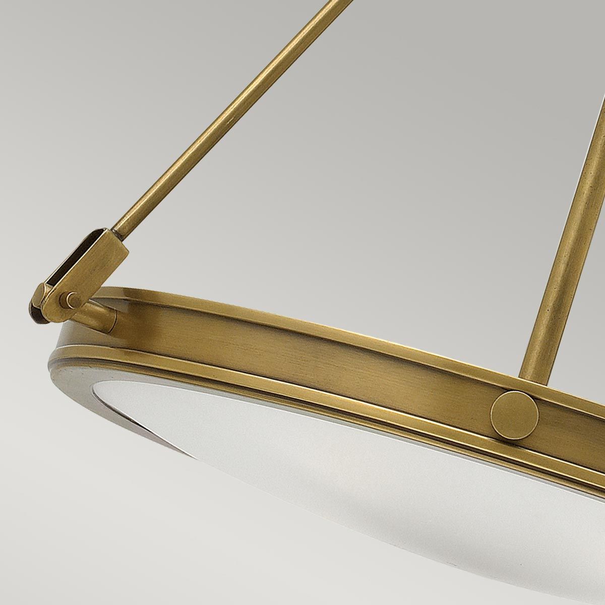 Hinkley Collier 4 Light Pendant - Heritage Brass