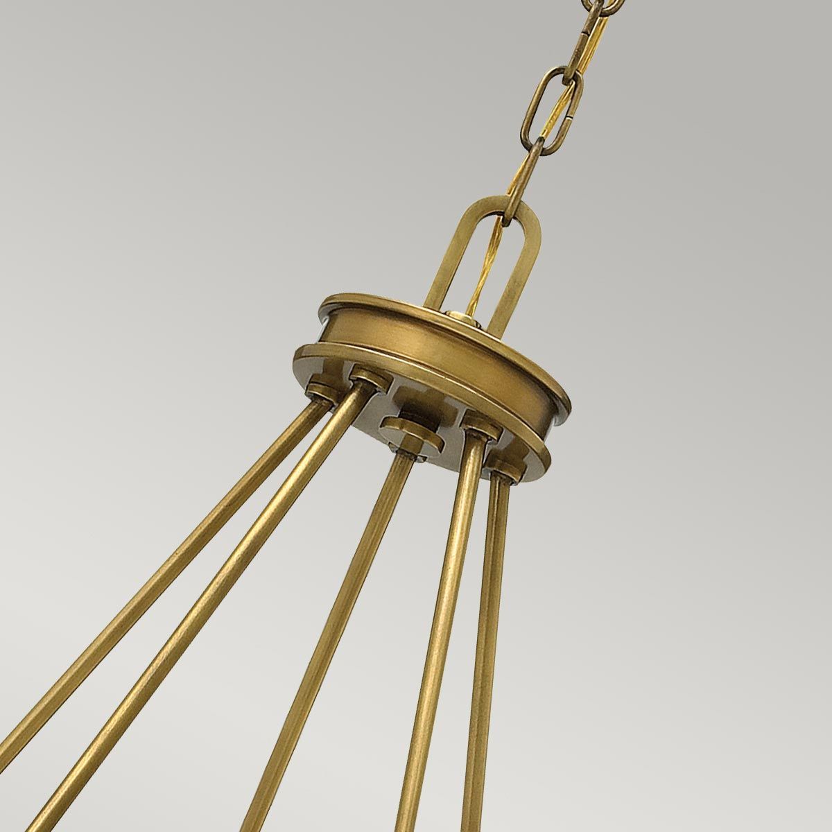 Hinkley Collier 5 Light Chandelier - Heritage Brass