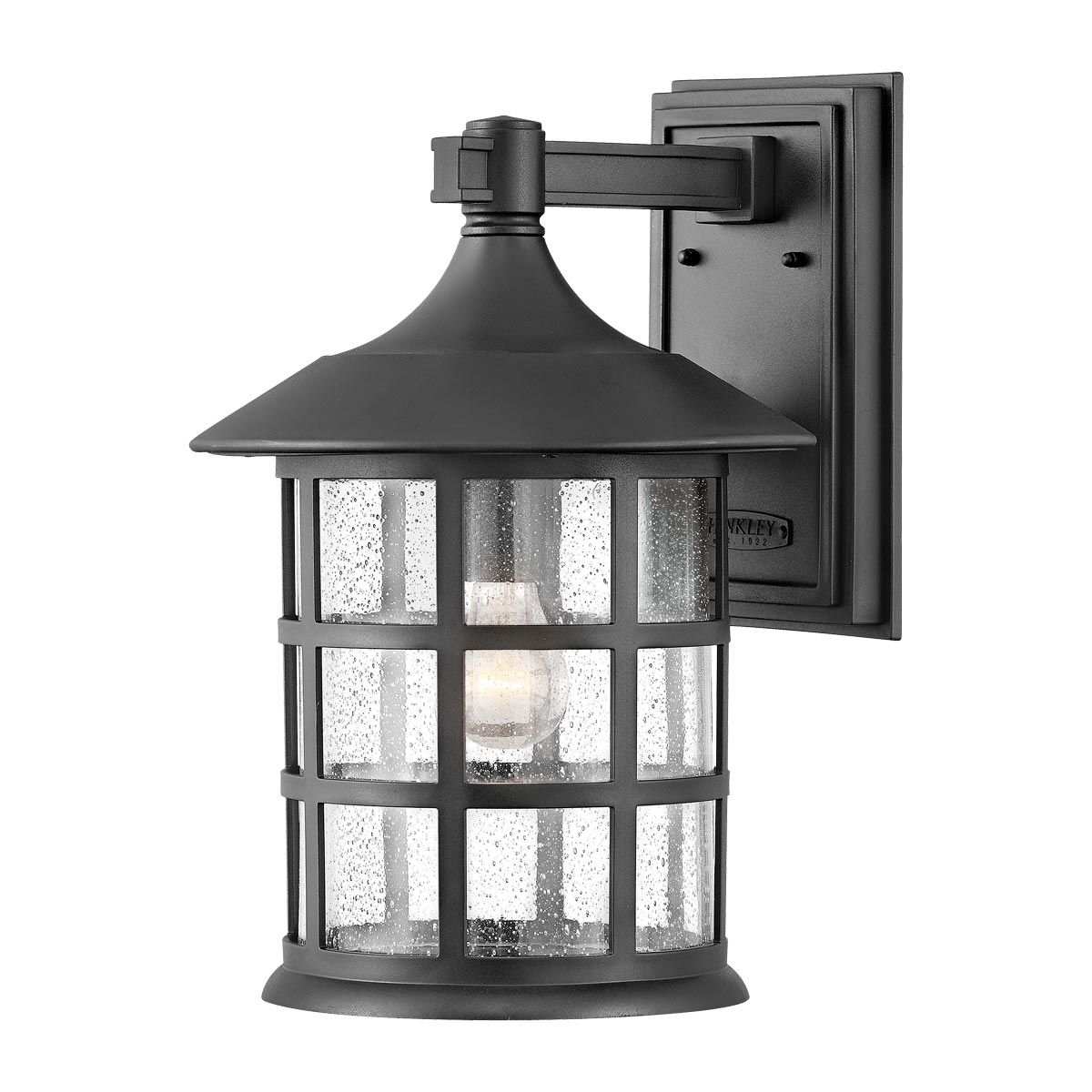Hinkley Freeport Single Large Wall Lantern - Textured Black