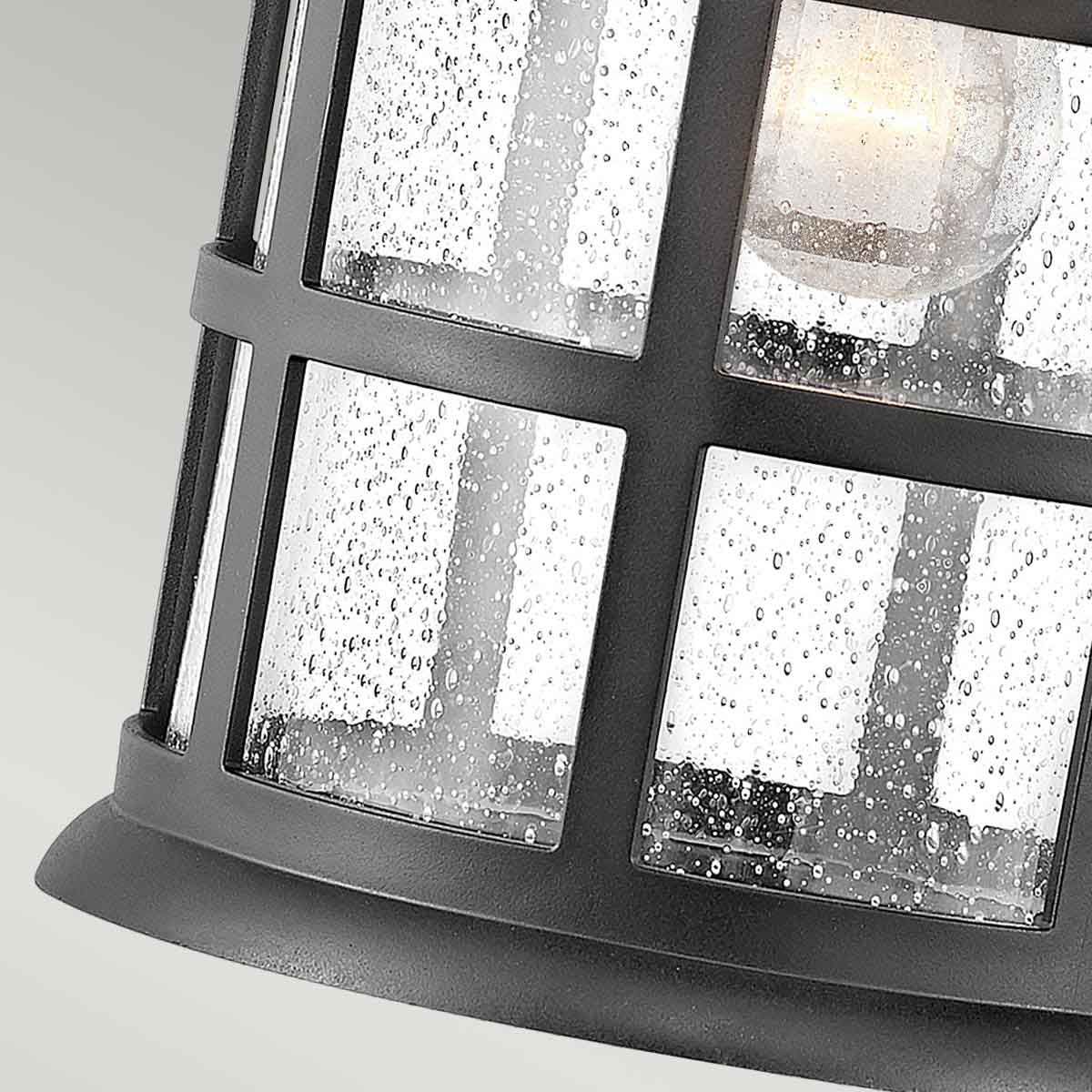 Hinkley Freeport Single Large Wall Lantern - Textured Black