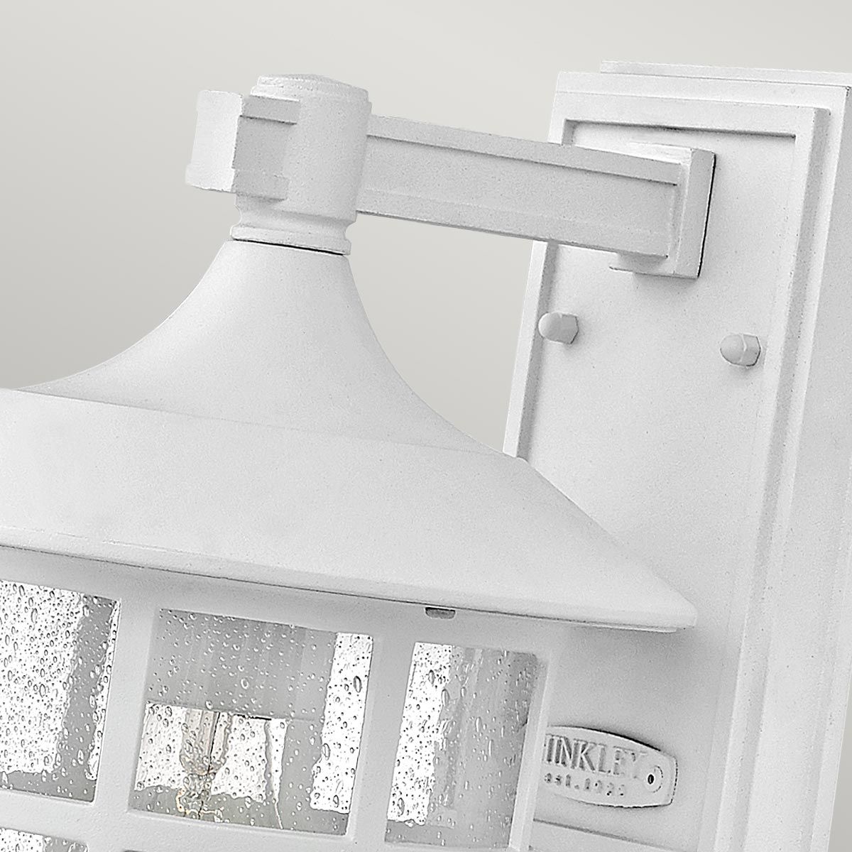 Hinkley Freeport Single Medium Wall Lantern - Textured White