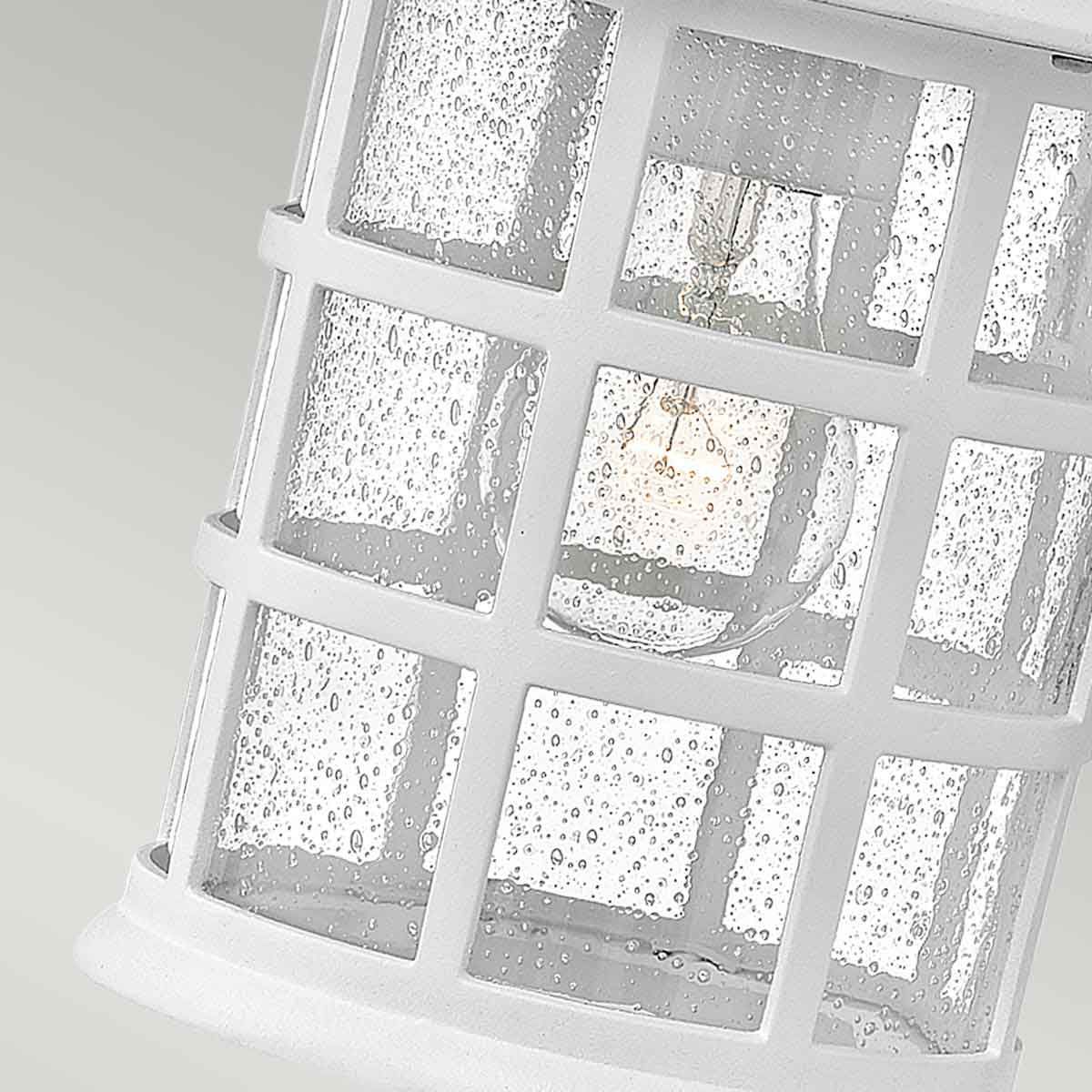Hinkley Freeport Single Medium Wall Lantern - Textured White