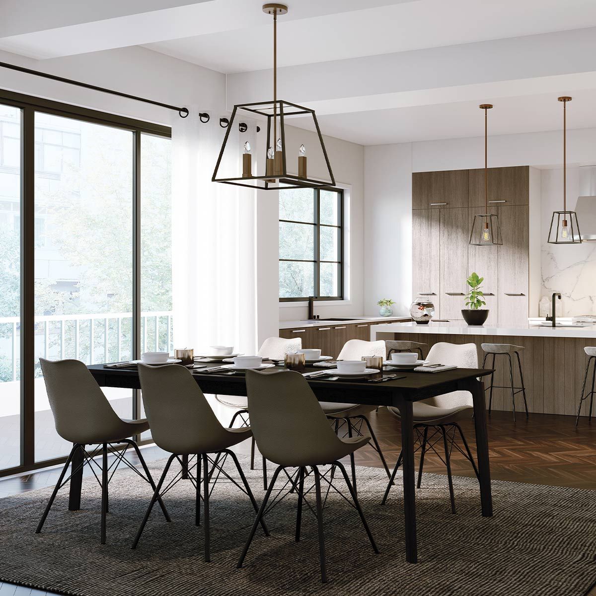 Hinkley Fulton 4 Light Pendant Chandelier - Bronze