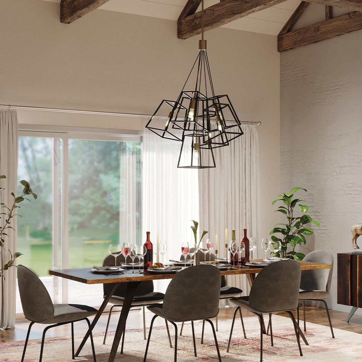 Hinkley Fulton 7 Light Chandelier - Bronze