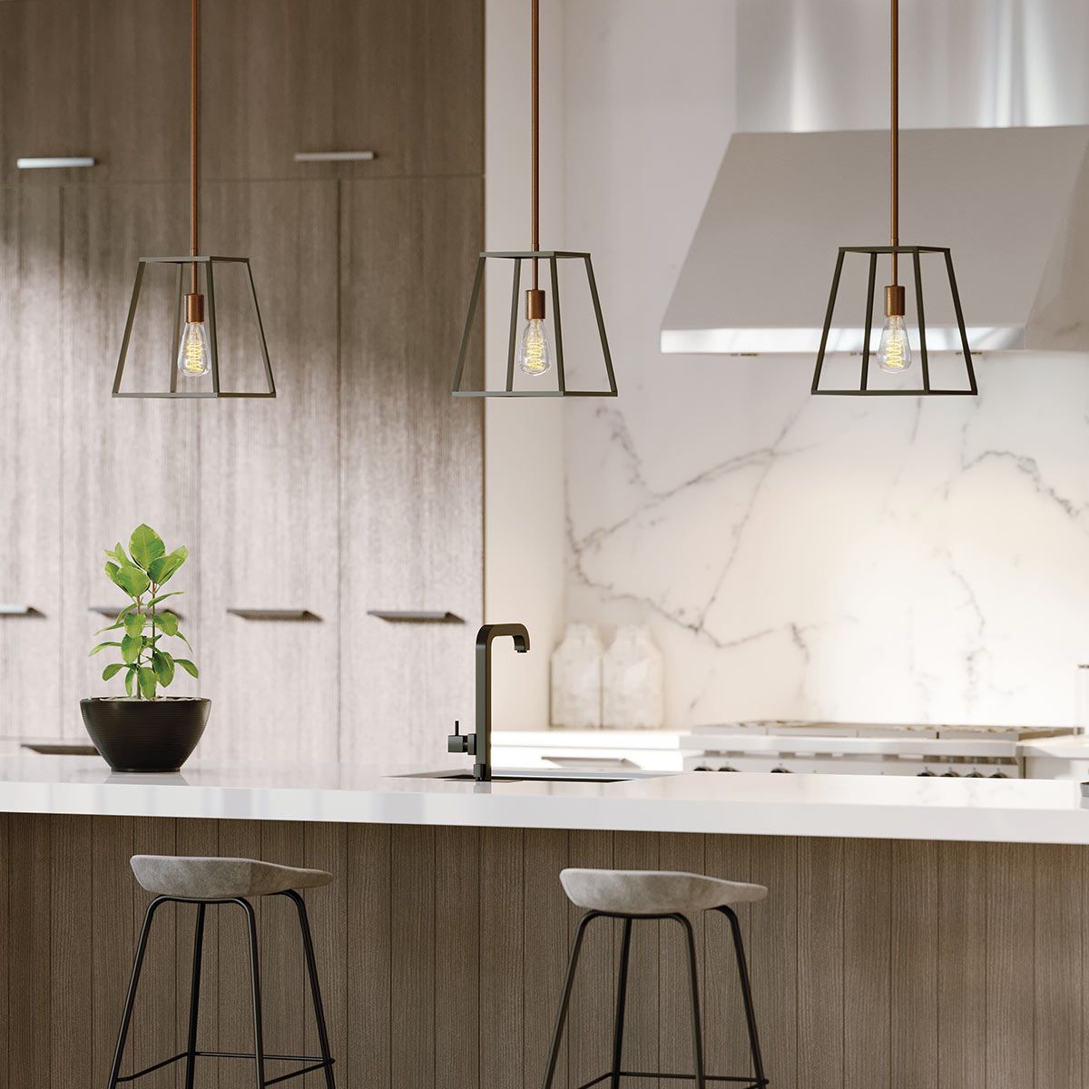 Hinkley Fulton Single Pendant - Bronze