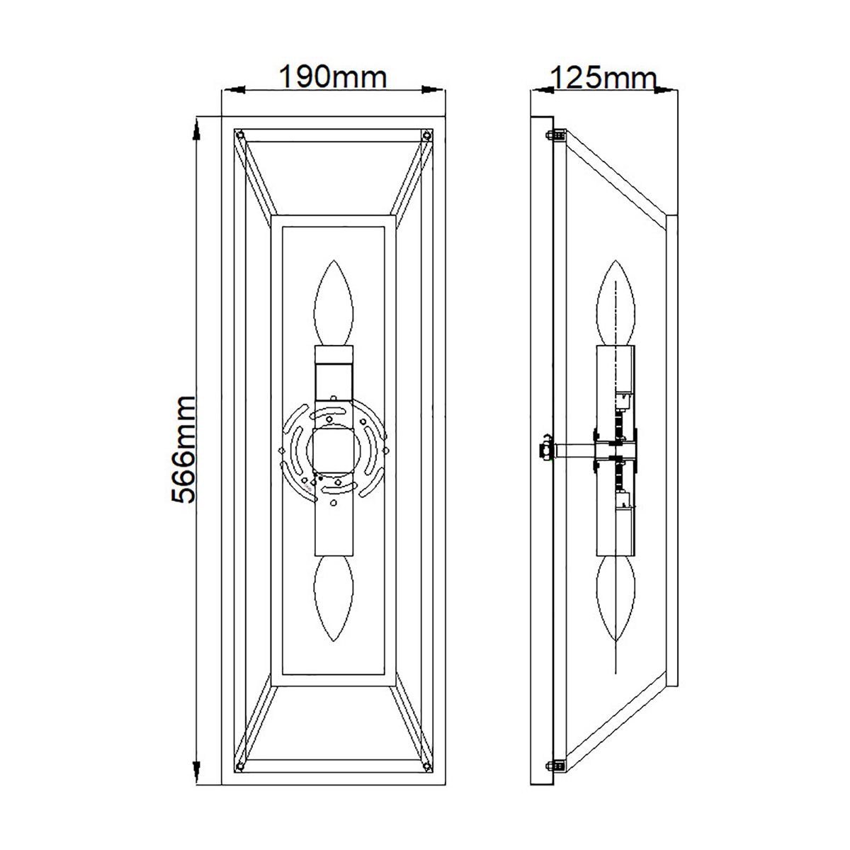 Hinkley Fulton 2 Light Wall Light - Bronze