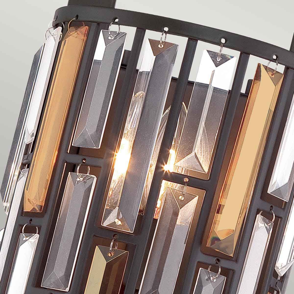 Hinkley Gemma 2 Light Tall Wall Light - Vintage Bronze