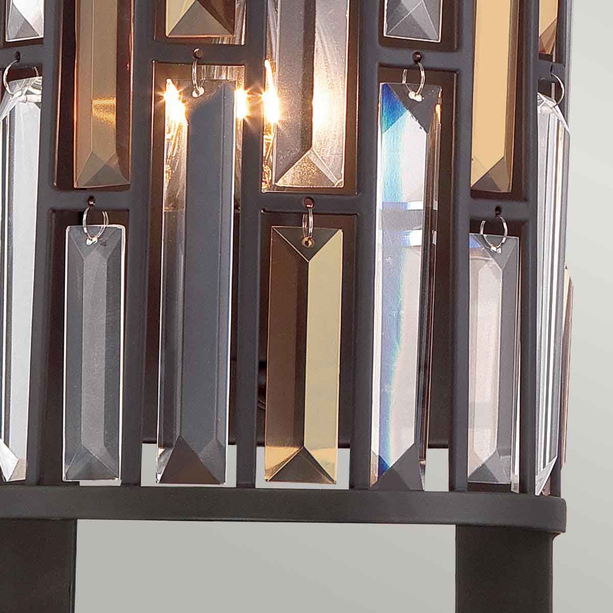 Hinkley Gemma 2 Light Tall Wall Light - Vintage Bronze