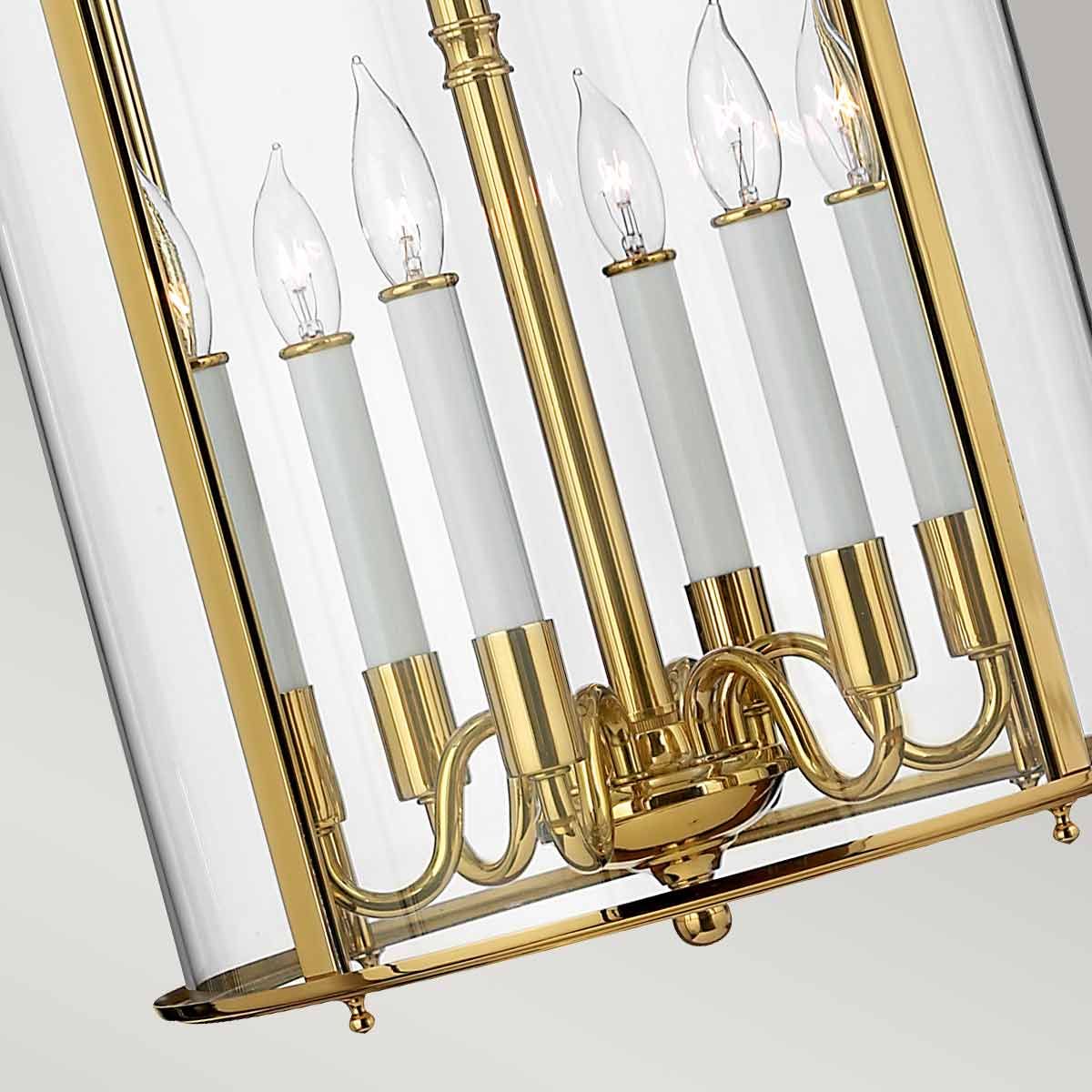Hinkley Gentry 6 Light Large Pendant - Polished Brass