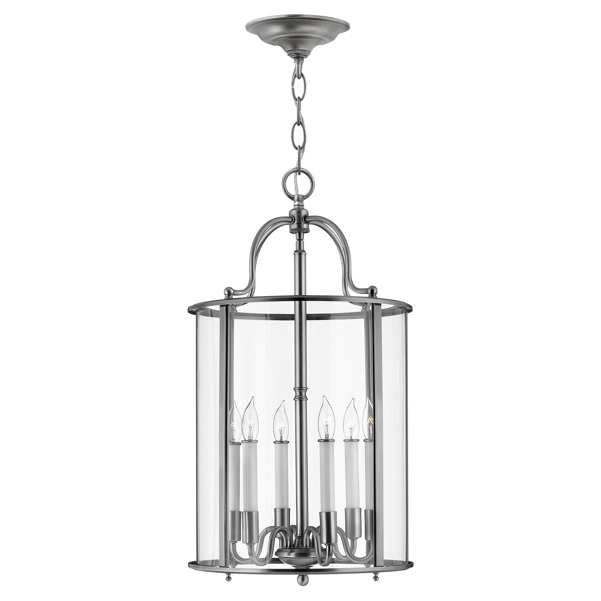 Hinkley Gentry 6 Light Large Pendant - Pewter