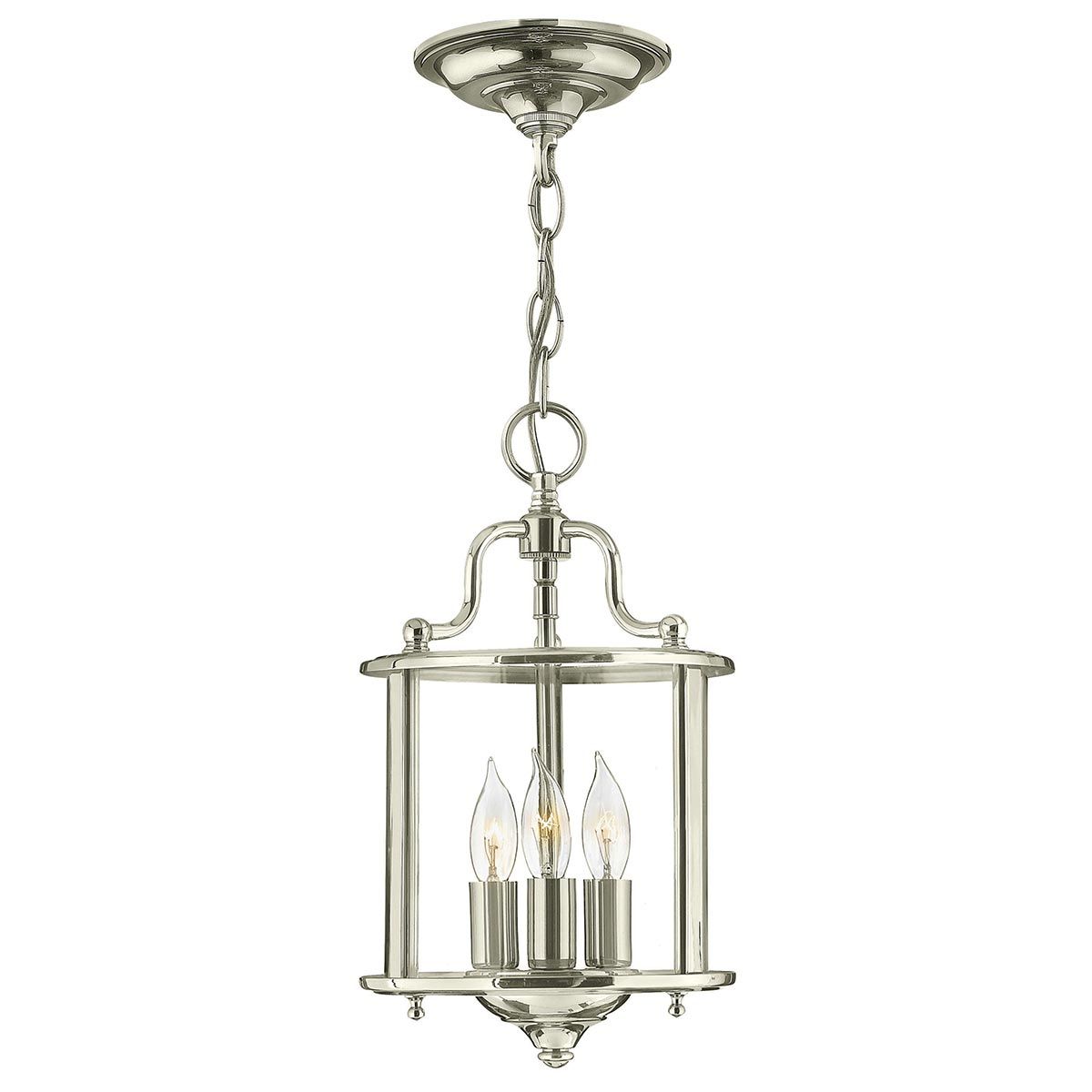 Hinkley Gentry 3 Light Small Pendant - Polished Nickel