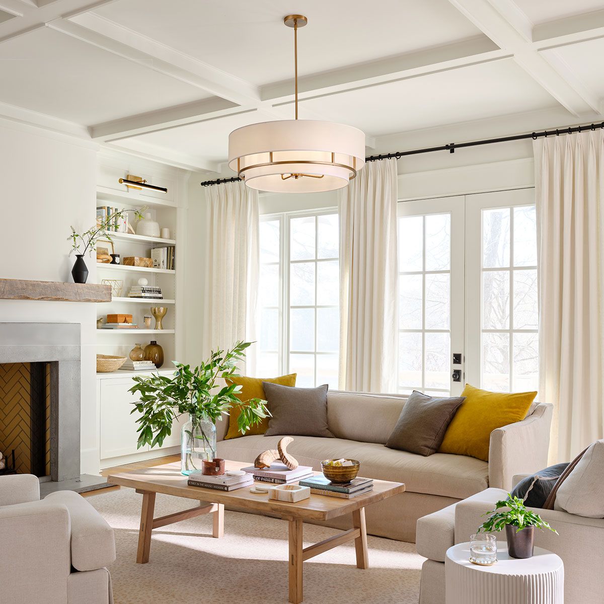 Hinkley Graham 4 Light Duo Mount - Lacquered Brass