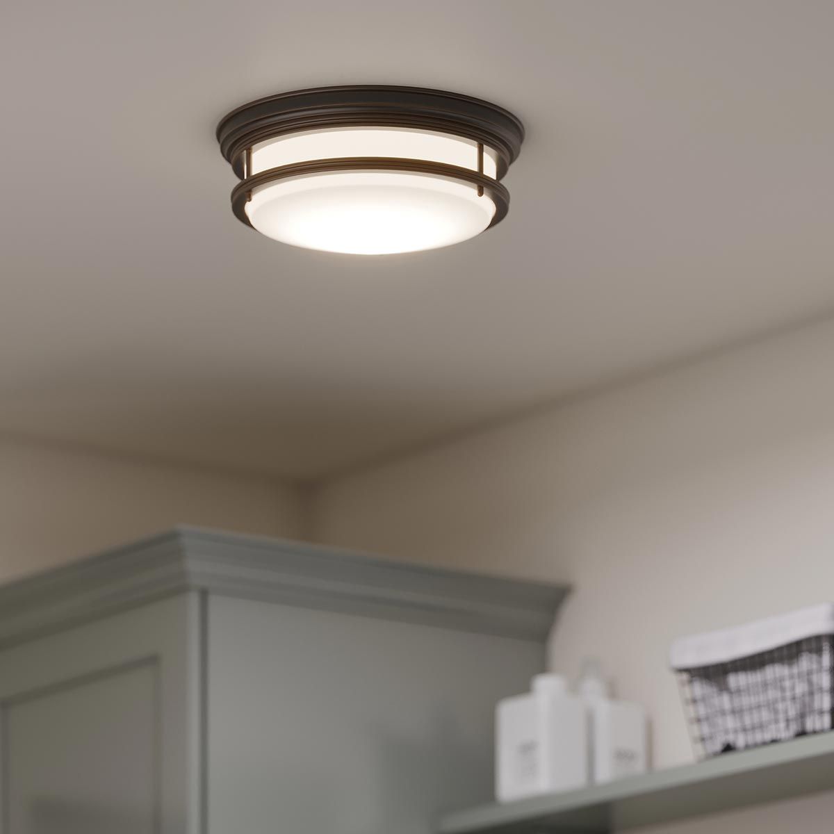 Hinkley Hadley 3 Light Flush Fitting - Oil Rubbed Bronze