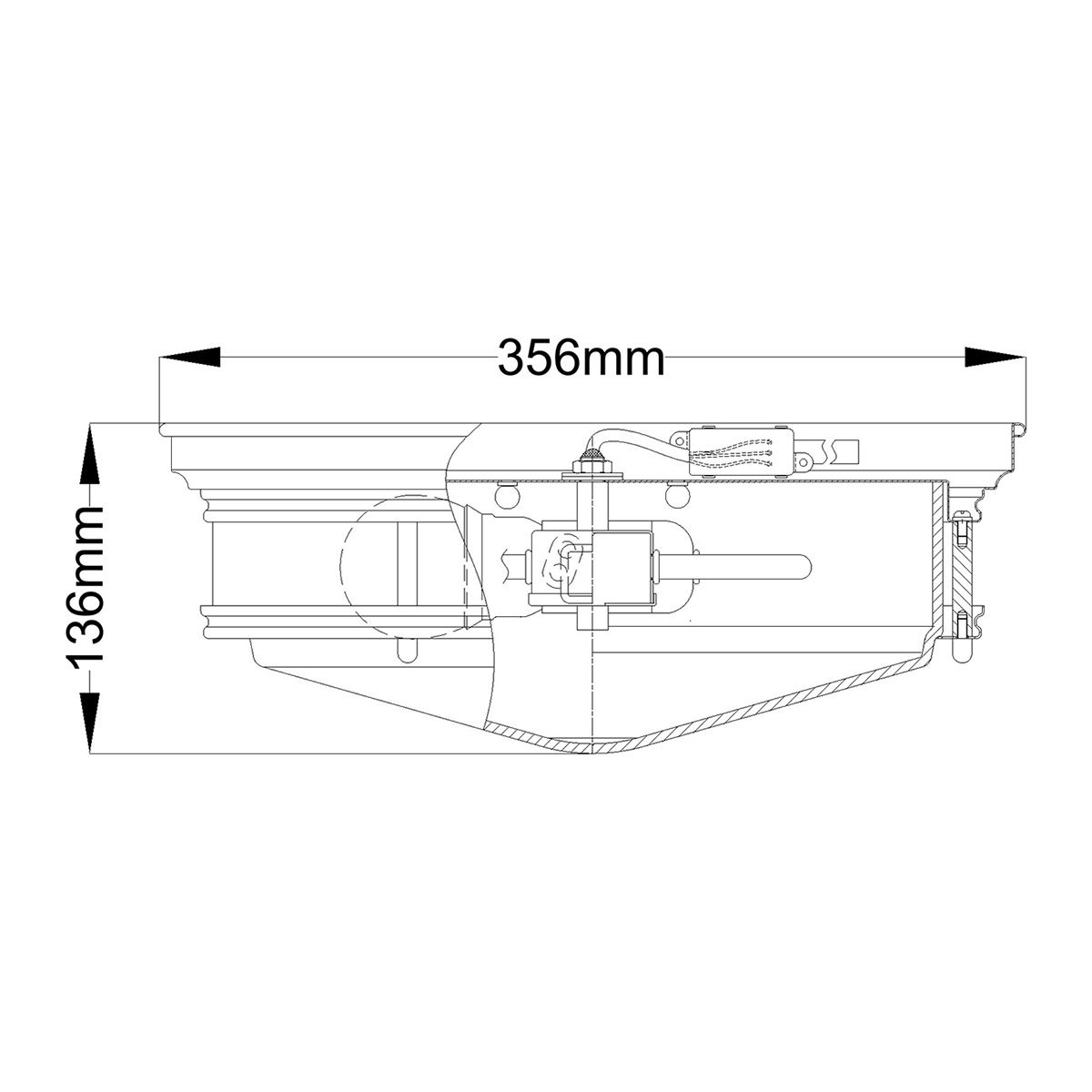 Hinkley Hadley 3 Light Flush Fitting - Oil Rubbed Bronze