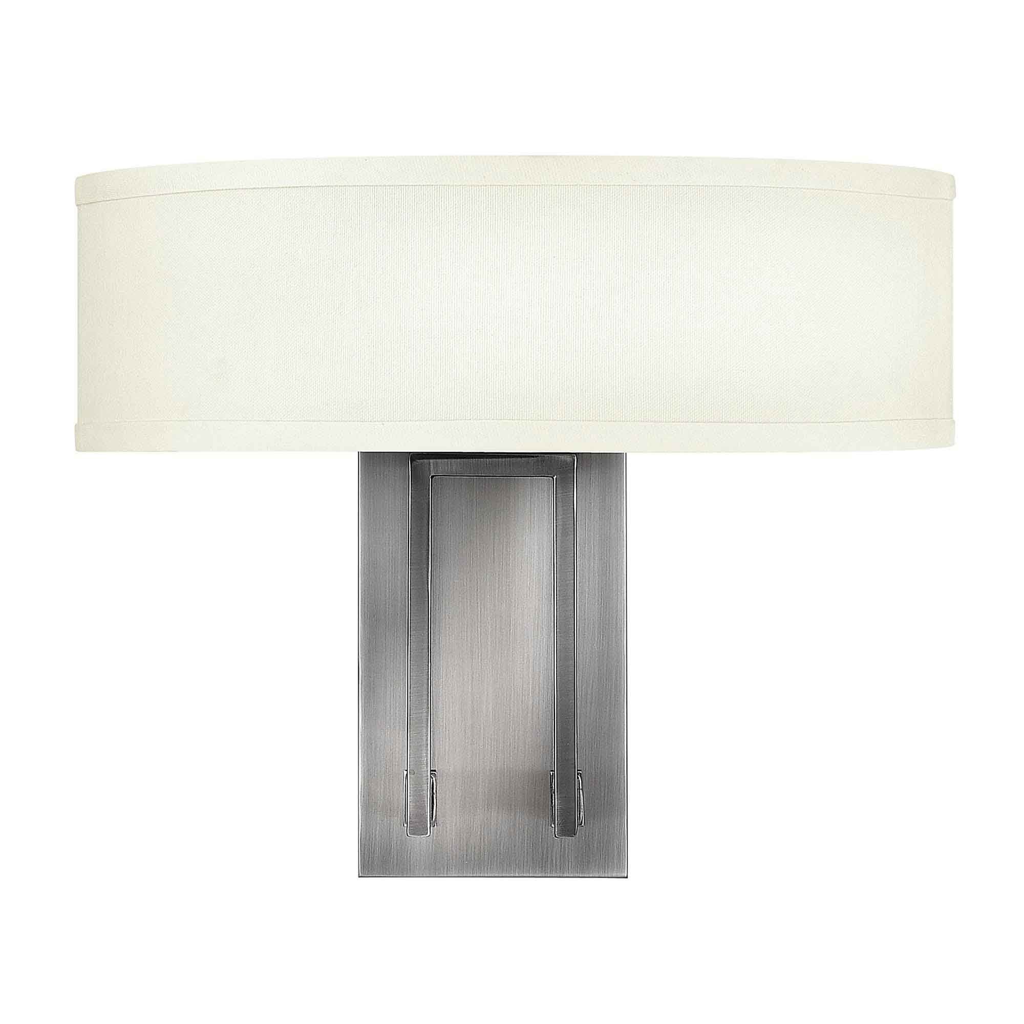 Hinkley Hampton 2 Light Wall Light - Antique Nickel