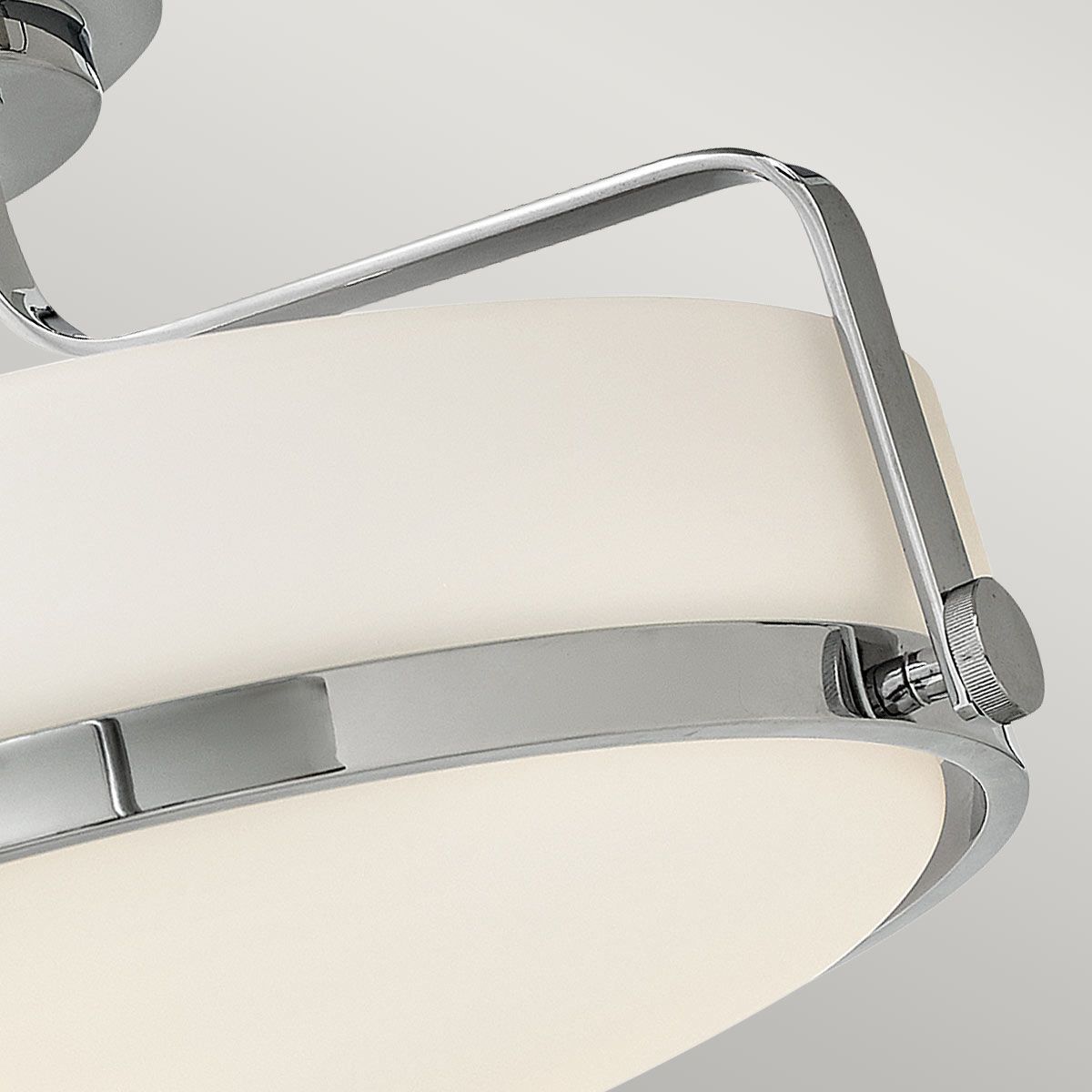 Hinkley Harper Medium Semi-Flush - Opal - Polished Chrome