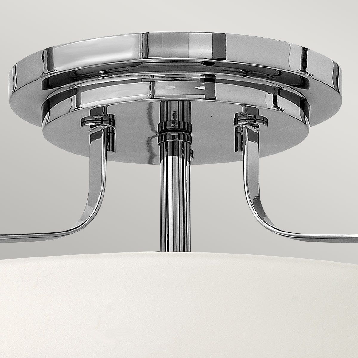 Hinkley Harper Small Semi-Flush - Opal - Polished Chrome