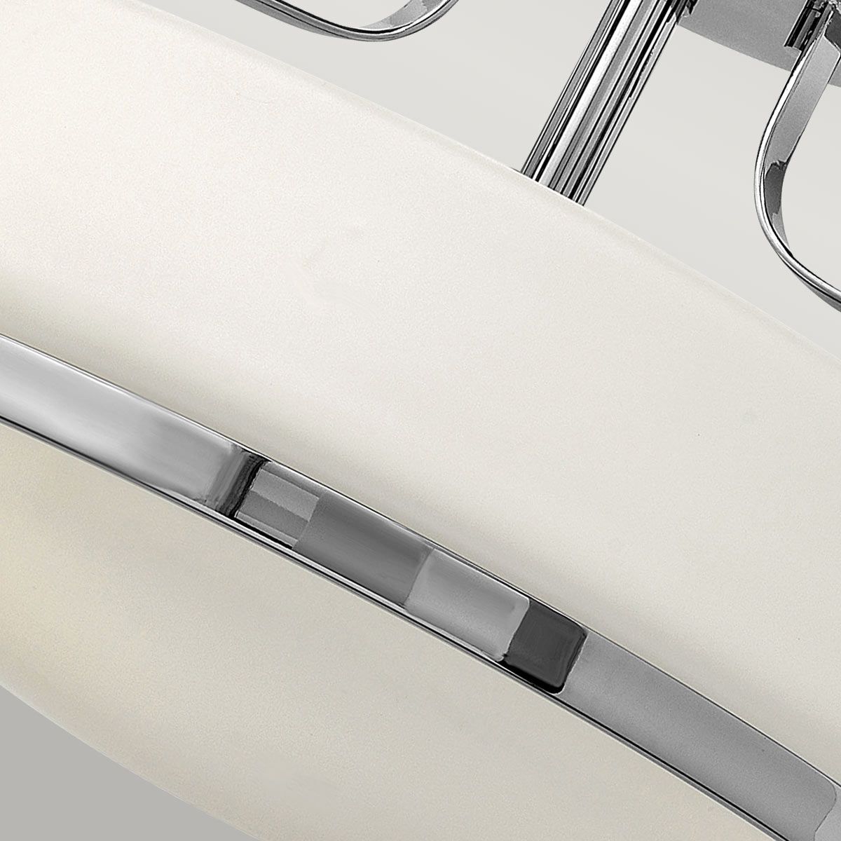 Hinkley Harper Small Semi-Flush - Opal - Polished Chrome