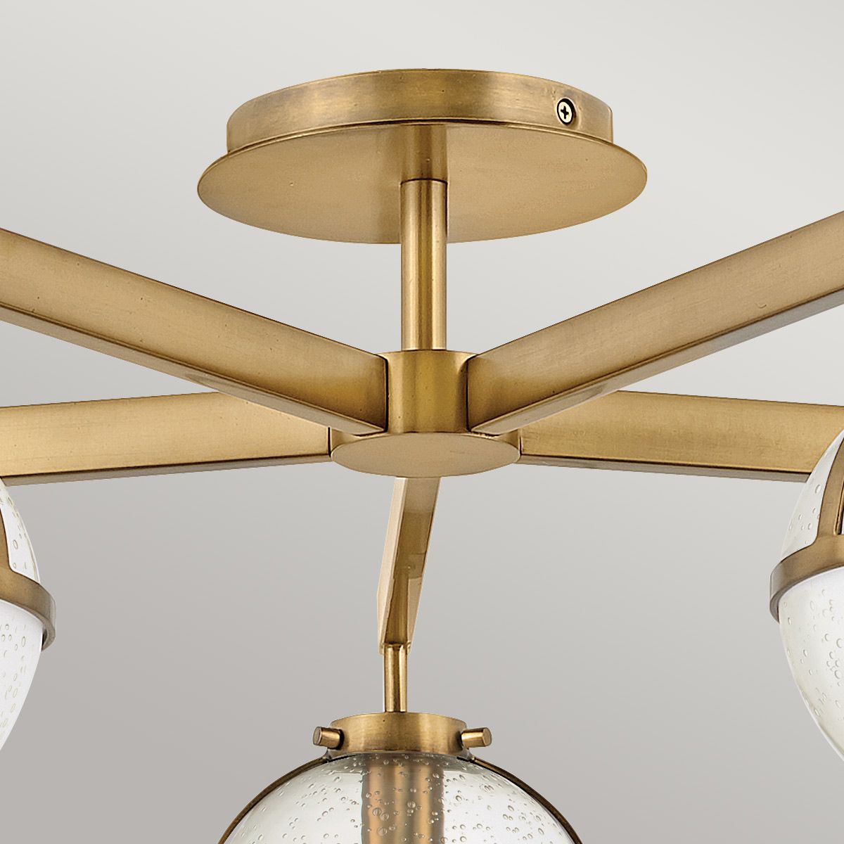 Hinkley Hollis 5 Light Chandelier - Clear - Heitage Brass