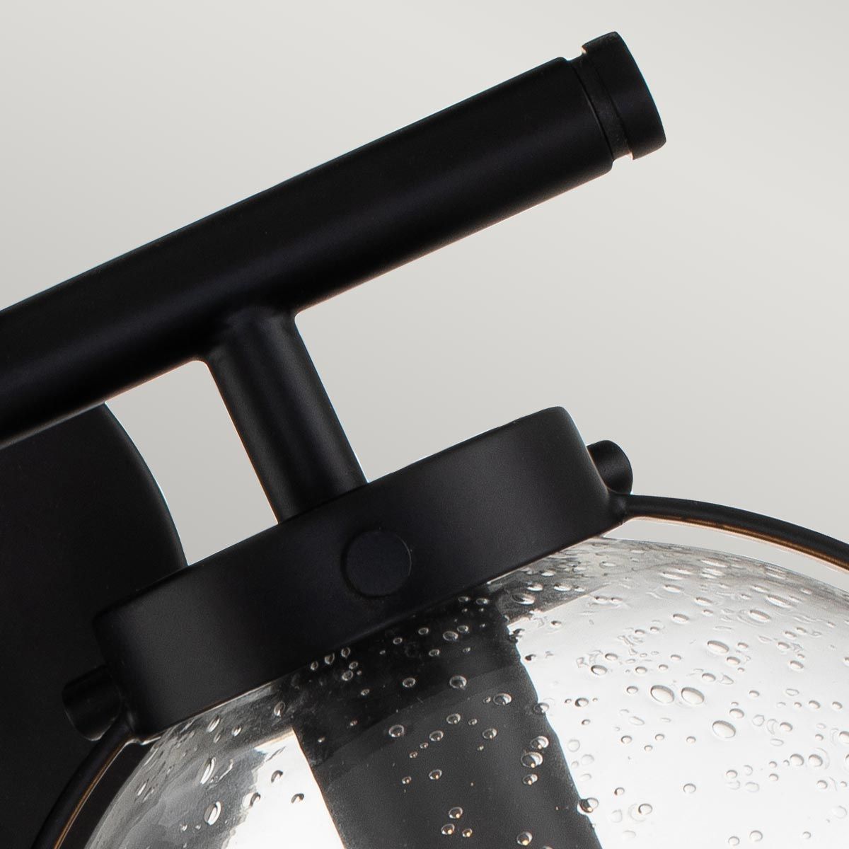 Hinkley Hollis 2 Light Wall Light - Clear - Black