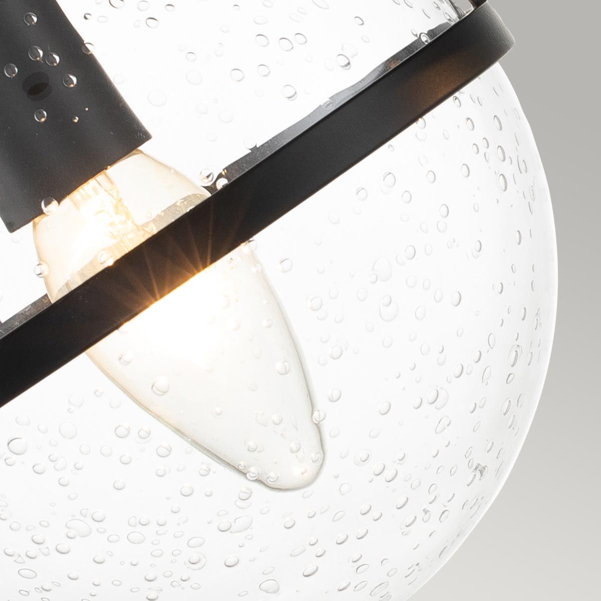 Hinkley Hollis 2 Light Wall Light - Clear - Black