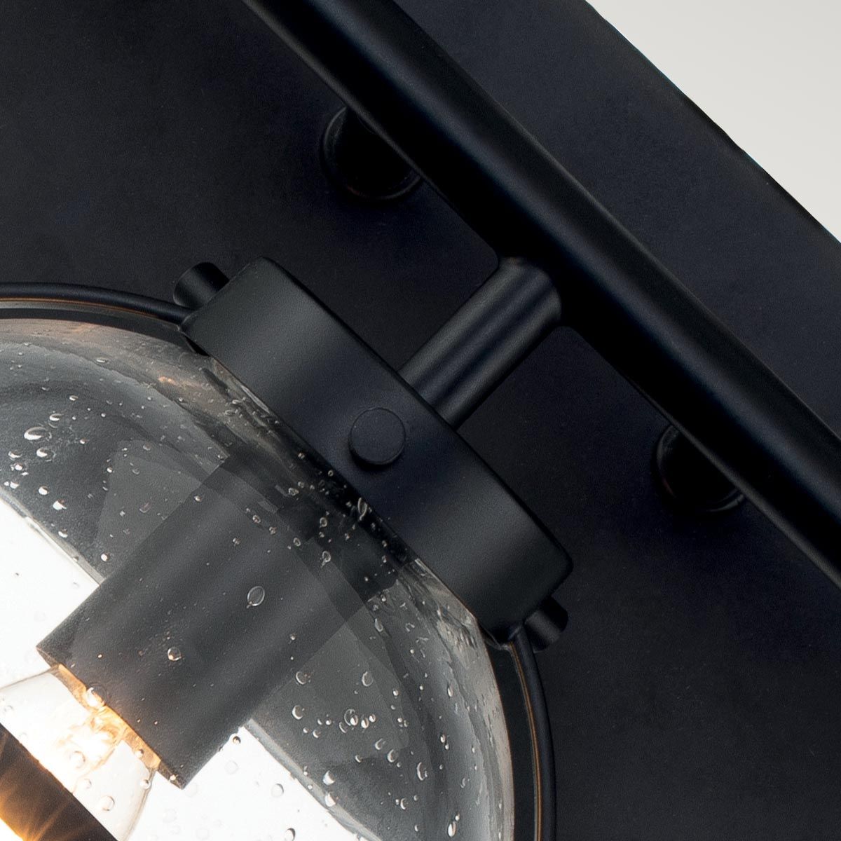 Hinkley Hollis 3 Light Wall Light - Clear - Black