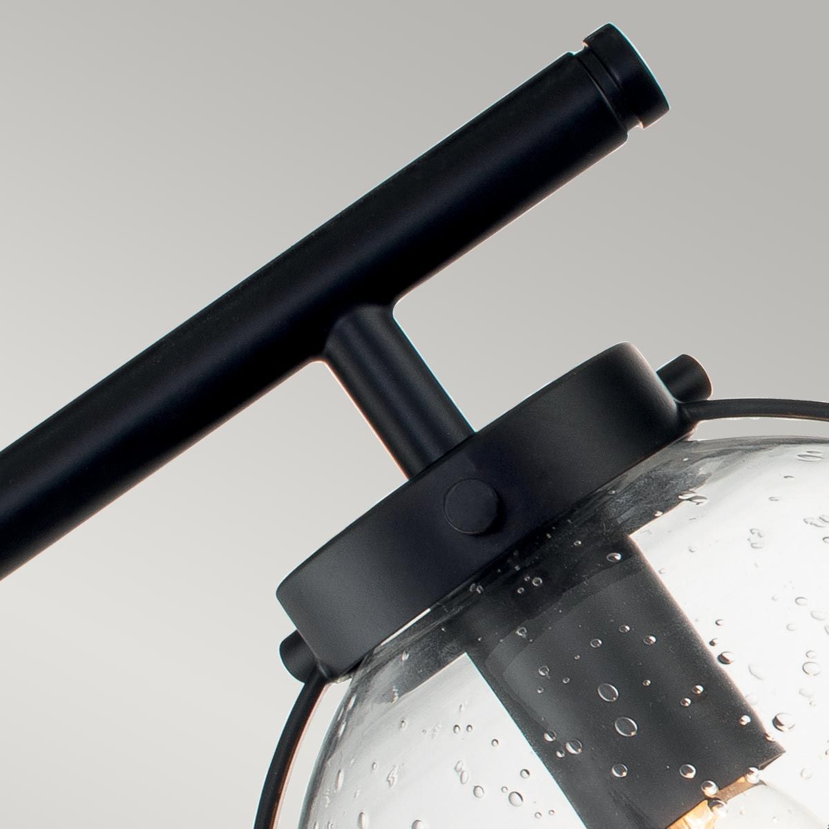 Hinkley Hollis 3 Light Wall Light - Clear - Black