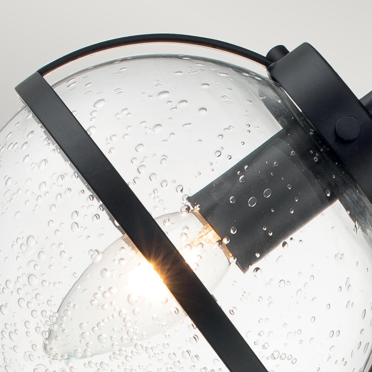 Hinkley Hollis 3 Light Wall Light - Clear - Black