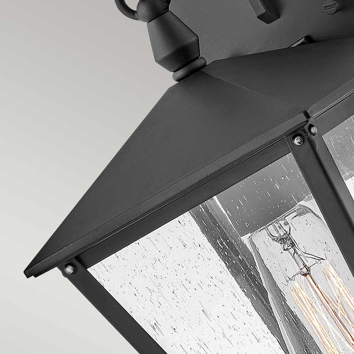 Hinkley Huntersfield Single Small Wall Lantern - Black