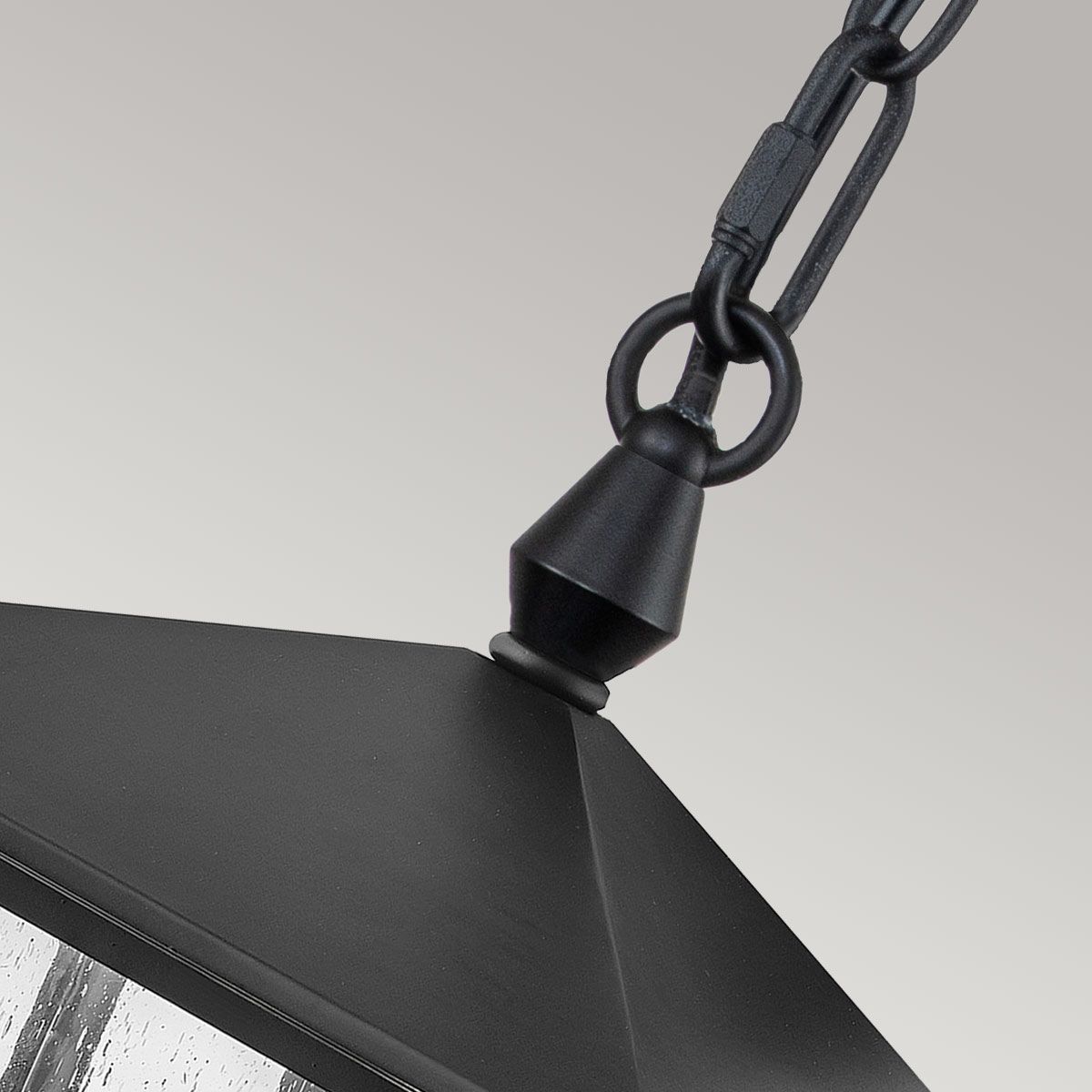 Hinkley Huntersfield 3 Light Large Chain Lantern - Black