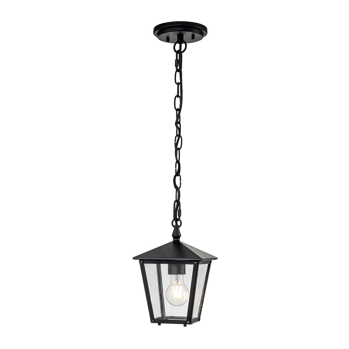 Hinkley Huntersfield Single Small Chain Lantern - Black