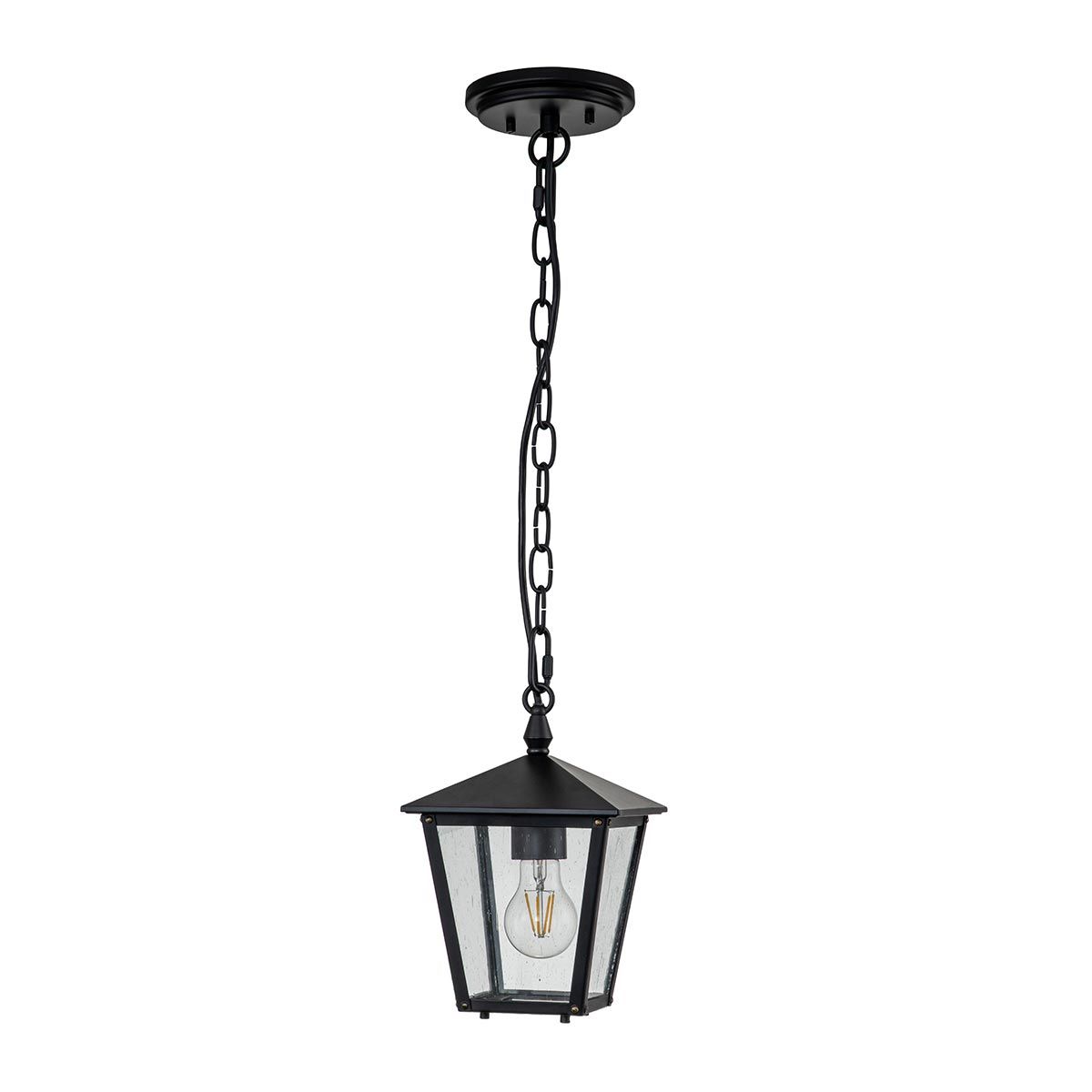 Hinkley Huntersfield Single Small Chain Lantern - Black