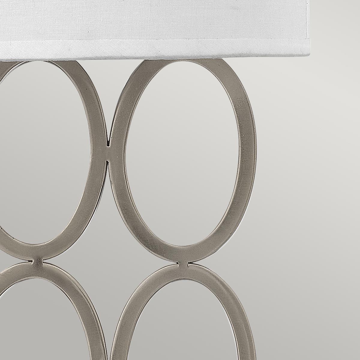 Hinkley Jules 2 Light Wall Light - Brushed Nickel