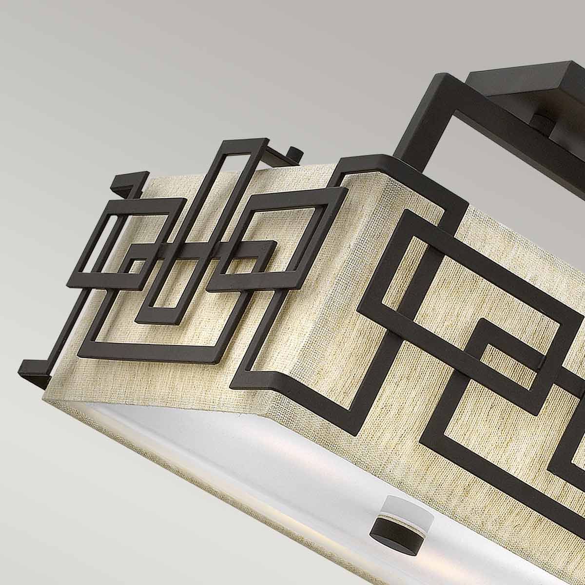Hinkley Lanza 3 Light Semi-Flush Fitting - Oil Rubbed Bronze