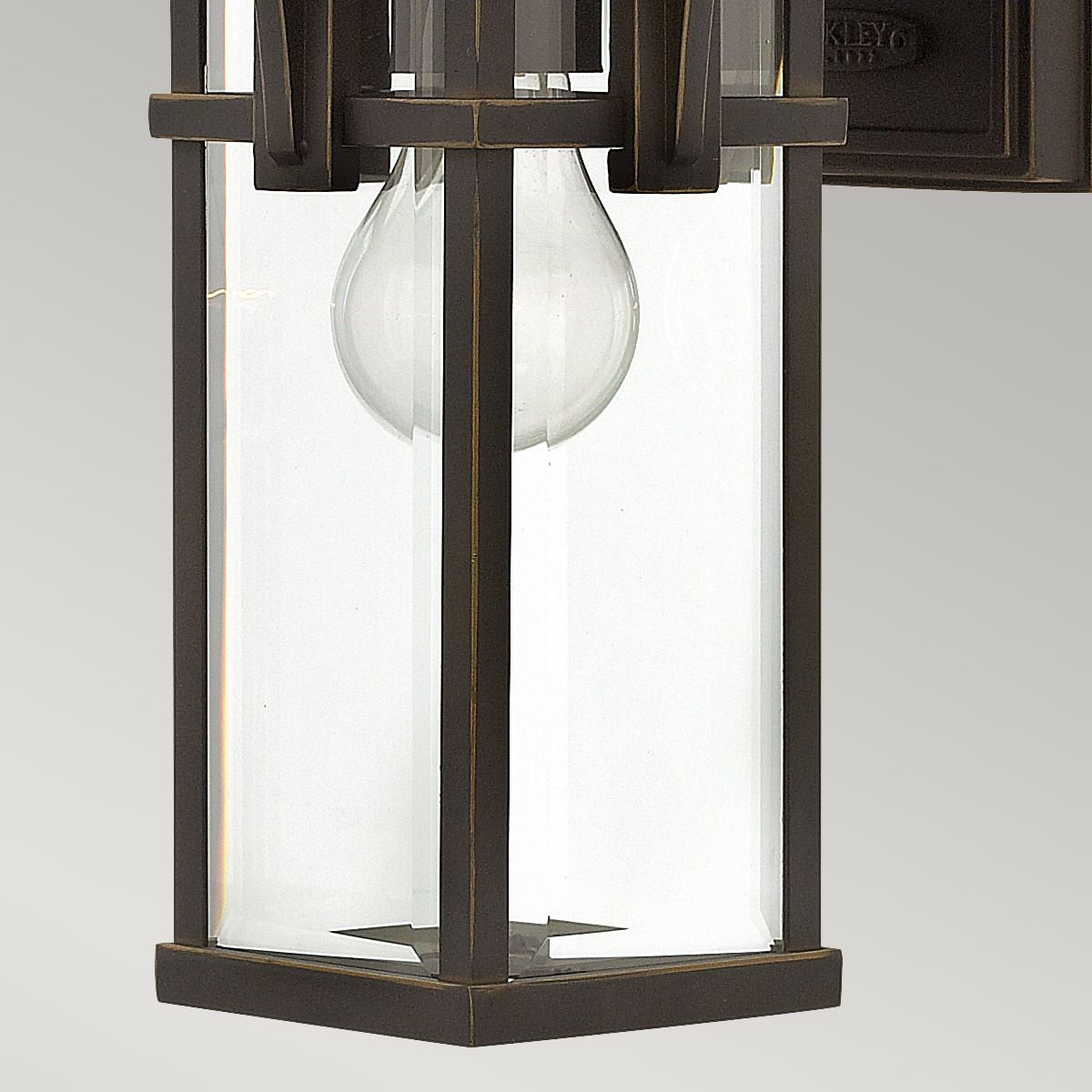 Hinkley Manhattan Single Small Wall Lantern - Oil Rubbed Bronze
