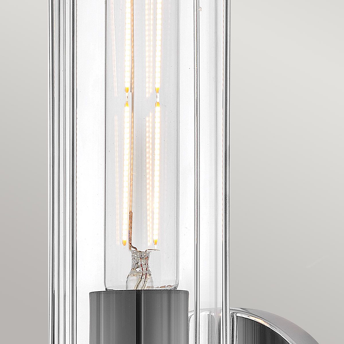 Hinkley Masthead 1 Light Wall Light - Polished Chrome & Black
