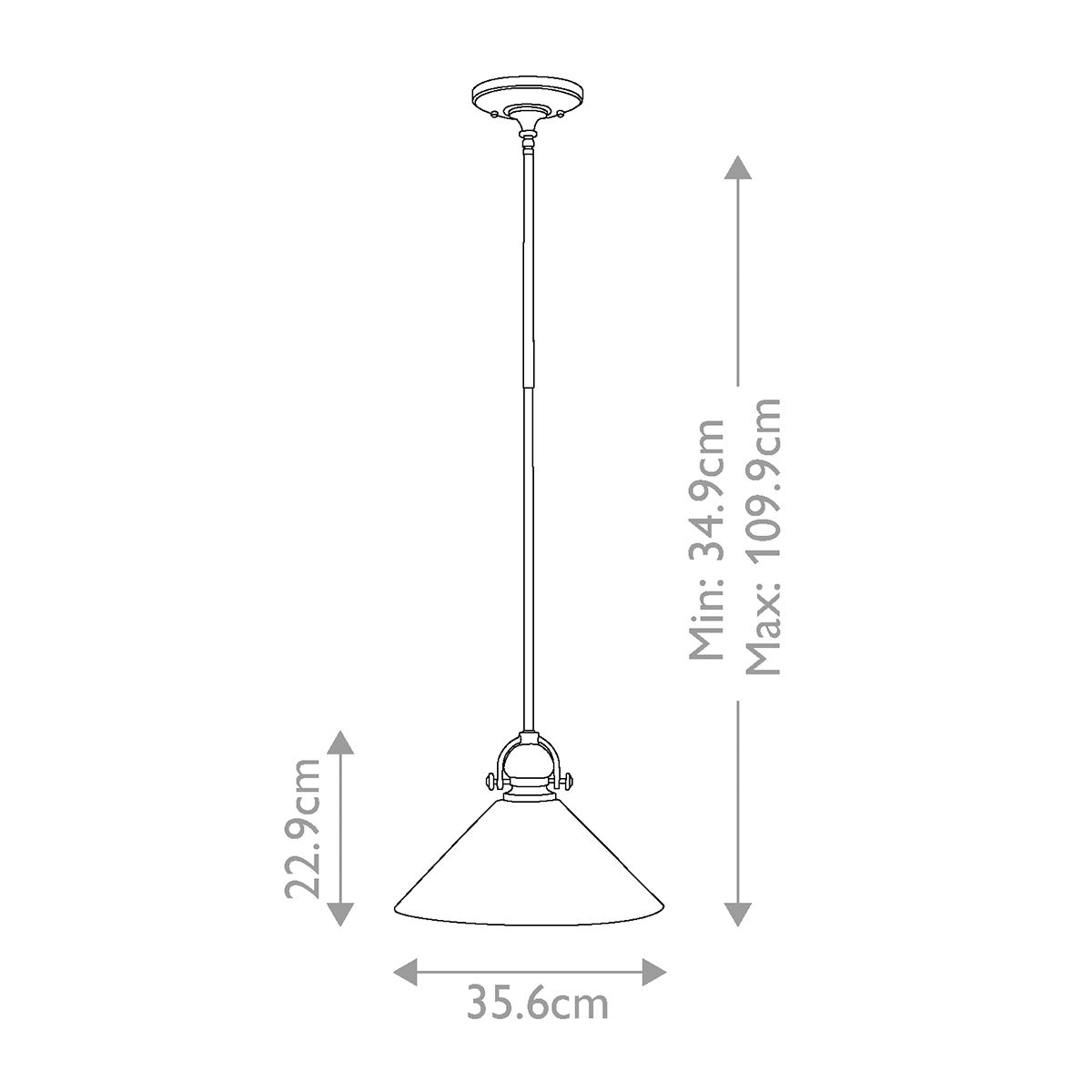 Hinkley Mayflower Single Wide Mini Pendant  - Olde Bronze