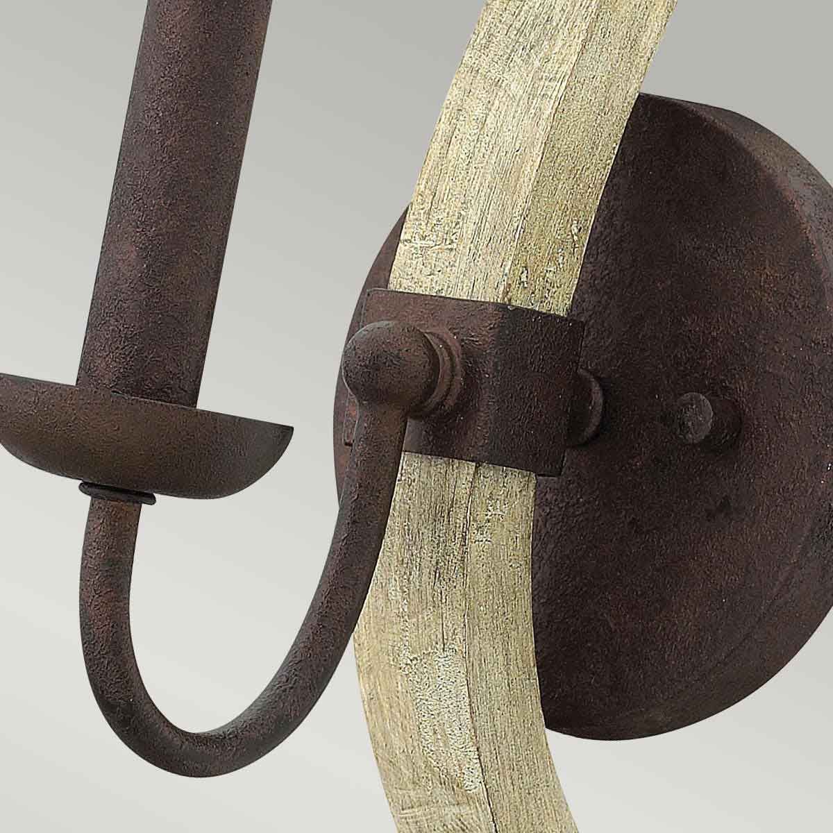 Hinkley Middlefield Single Wall Light - Iron Rust