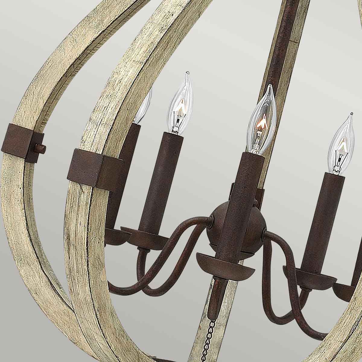 Hinkley Middlefield 5 Light Chandelier  - Iron Rust