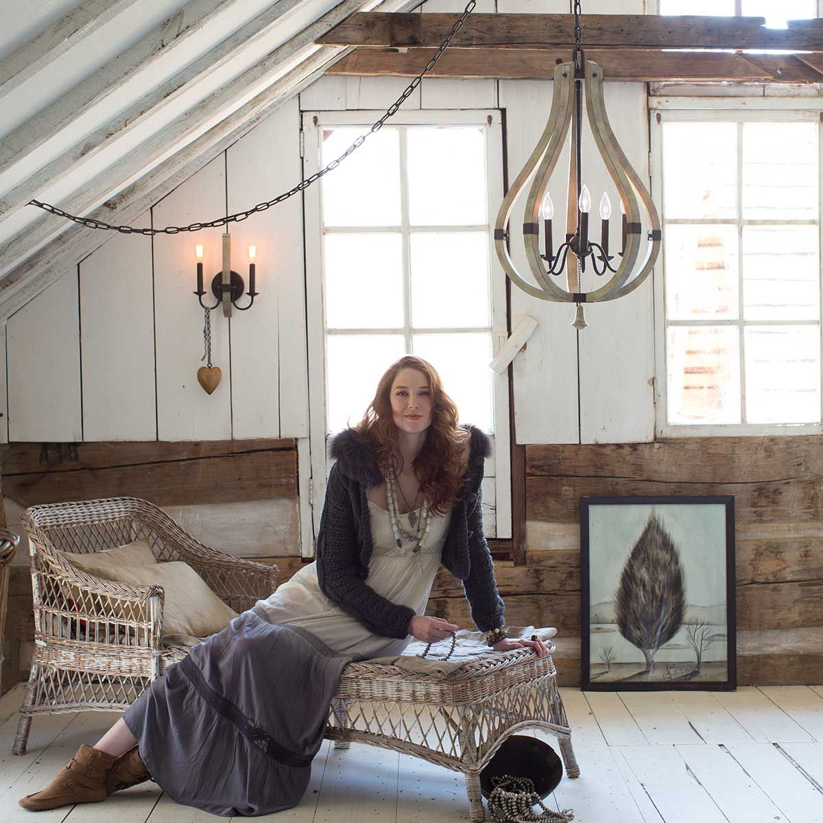 Hinkley Middlefield 5 Light Chandelier  - Iron Rust