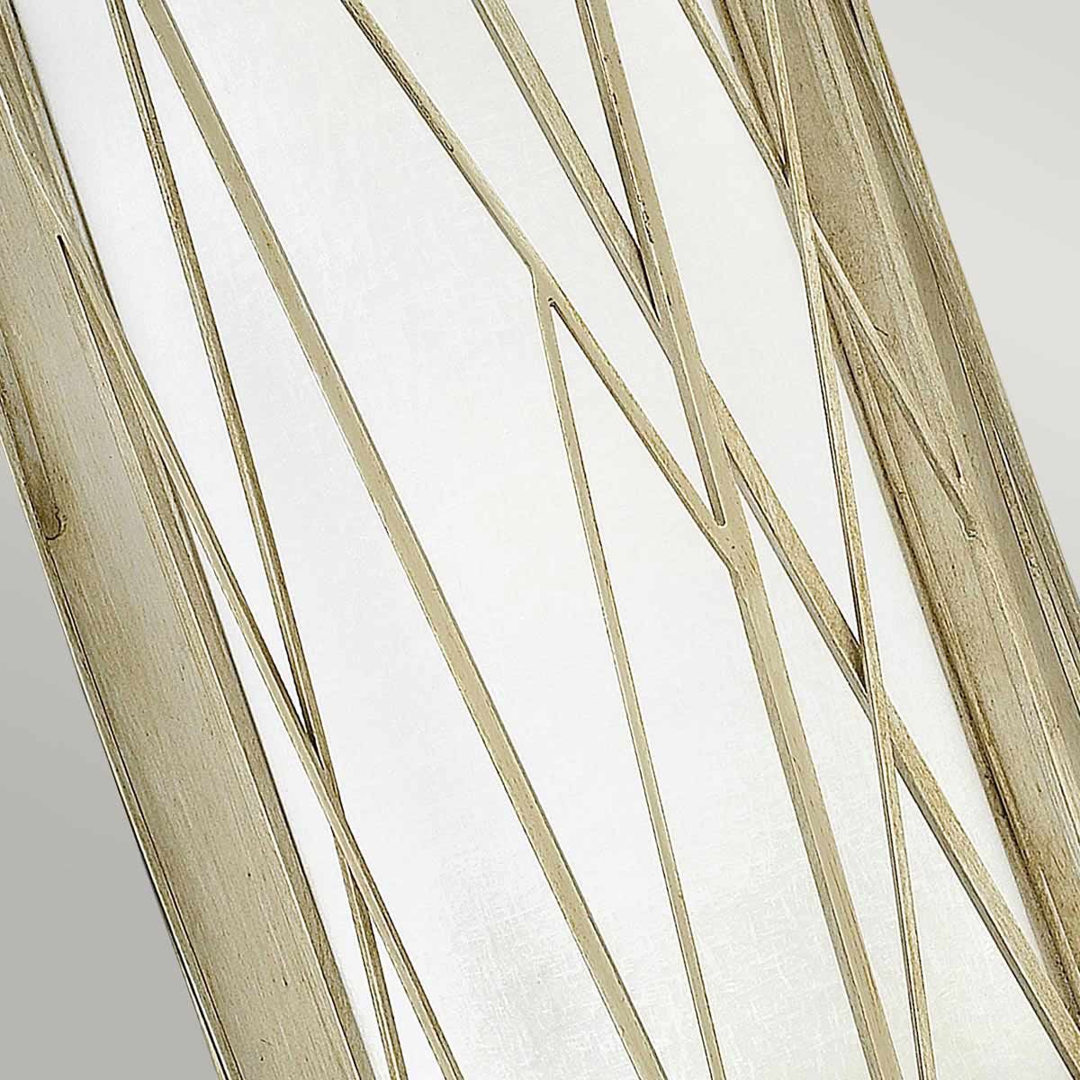 Hinkley Nest Single Wall Light - Silver Leaf