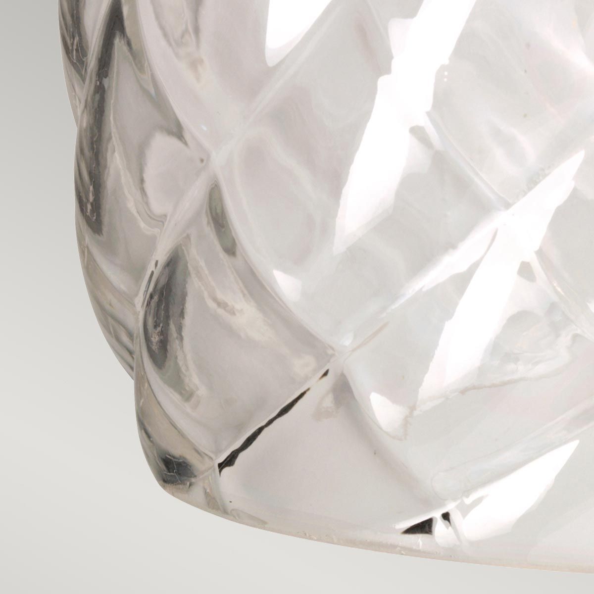 Hinkley Plantation Single Wall Light - Pearl Bronze & Glass Shade