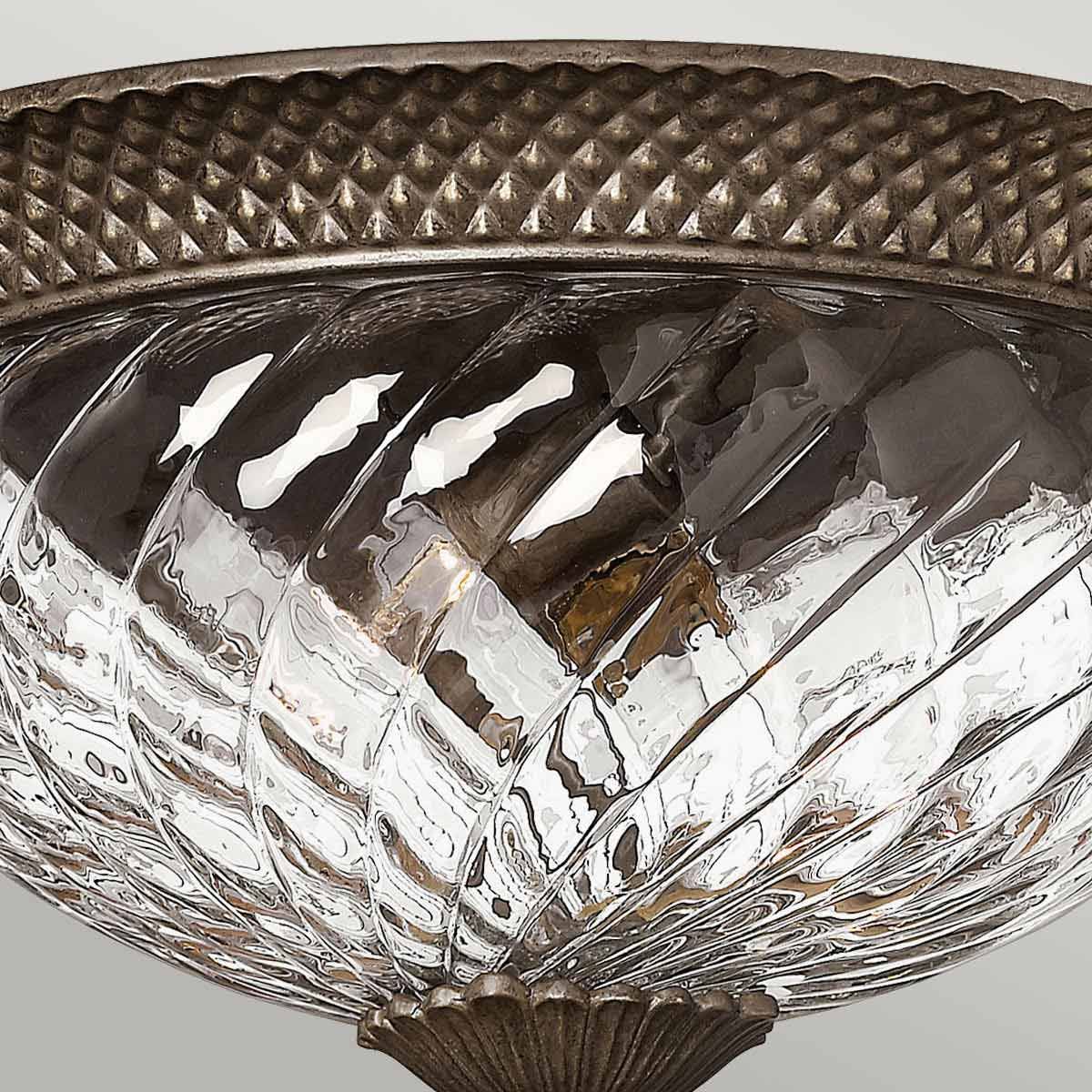 Hinkley Plantation 3 Light Large Flush - Pearl Bronze