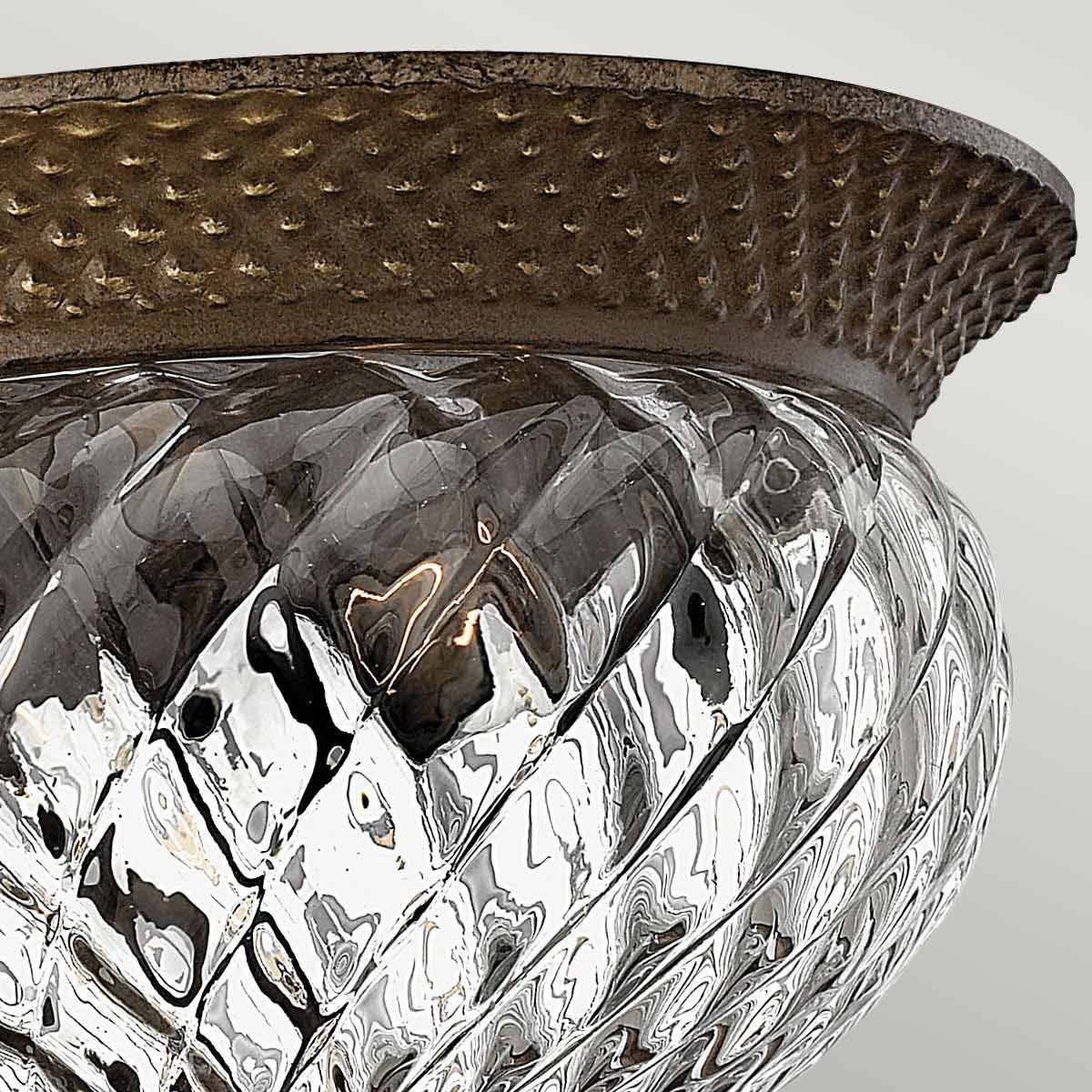 Hinkley Plantation 2 Light Small Flush - Pearl Bronze