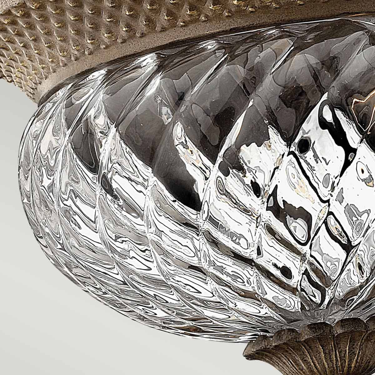 Hinkley Plantation 2 Light Small Flush - Pearl Bronze