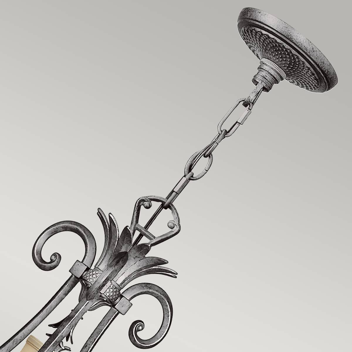Hinkley Plantation 10 Light Chandelier - Polished Antique Nickel