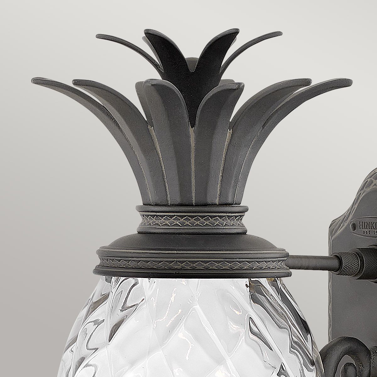 Hinkley Plantation 1 Light Medium Wall Lantern - Museum Black